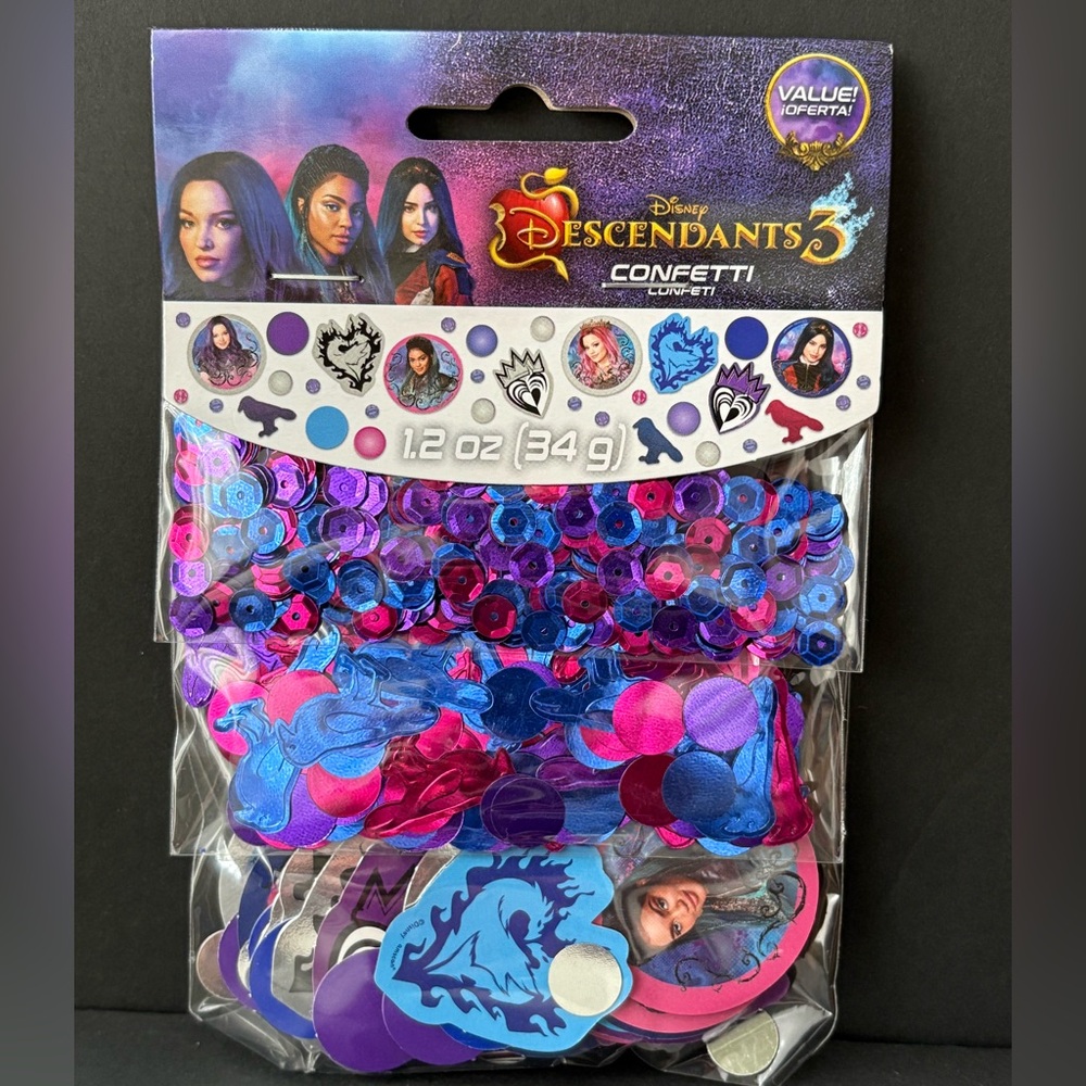 Disney Descendants 3 Colorful Confetti Set